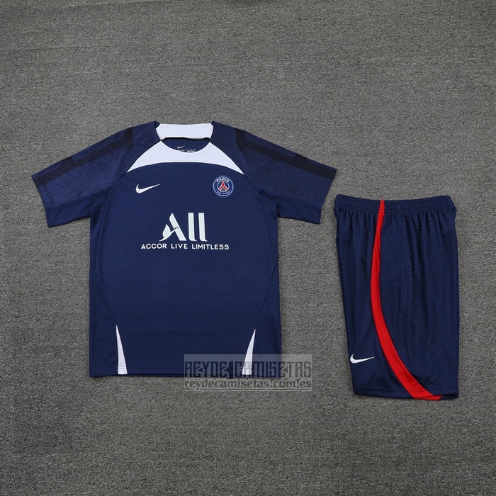 Chandal del Paris Saint-Germain Manga Corta 2022-2023 Azul - Pantalon Corto